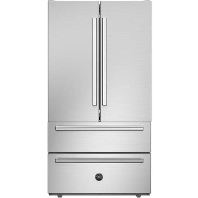 Side-by-side kyl/frys Professional, med ismaskin, Rostfri - Bertazzoni