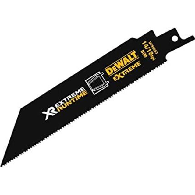 DeWalt Extreme Runtime Metal Cutting Reciprocating Sabre Saw Blades 150mm Pack of 5
