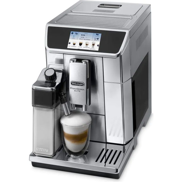 De’Longhi Primadonna Elite ECAM650.75 Kaffemaskin, Silver, Svart, 2 L