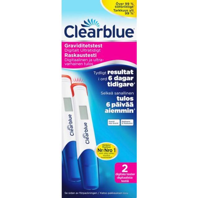 Clearblue Digitalt Ultratidigt Graviditetstest 2 st