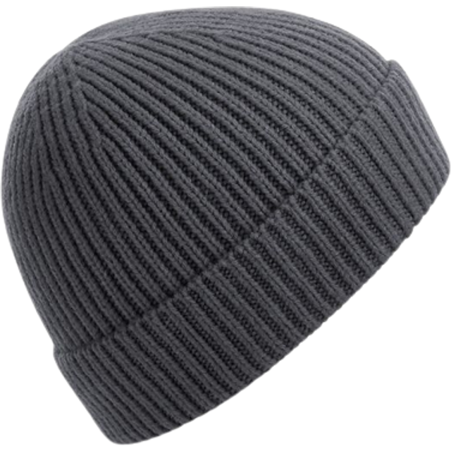 (One Size, Graphite Grey) Beechfield Engineered Knit Ribbed Beanie