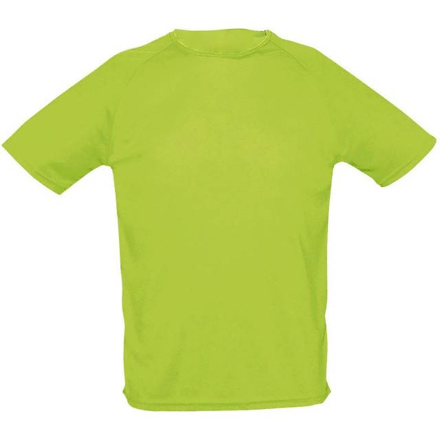 (XL, Neon Green) SOLS Mens Sporty Short Sleeve Performance T-Shirt