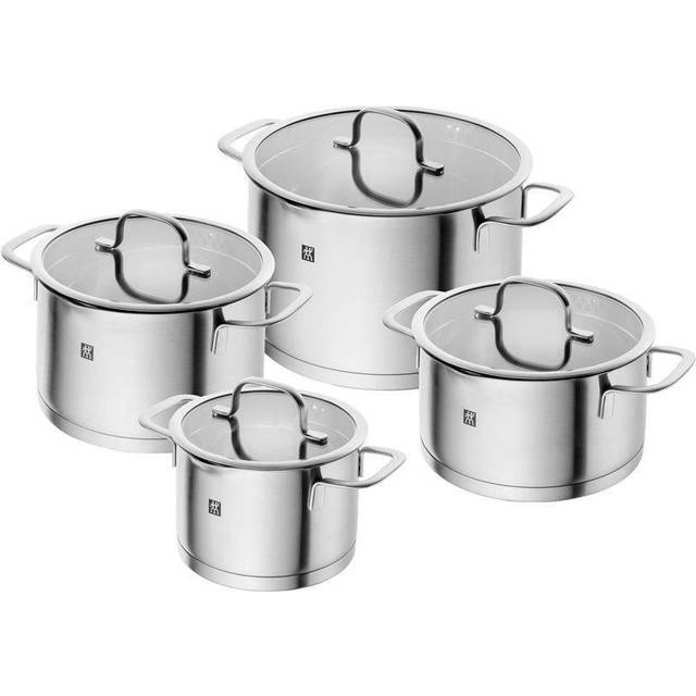 ZWILLING TrueFlow 4-pcs Stainless steel Pot set silver - 4pc