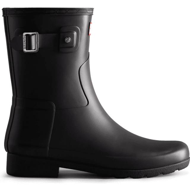 Hunter Original Refined Rubber Women's Short Wellington Boots - Black - UK 6