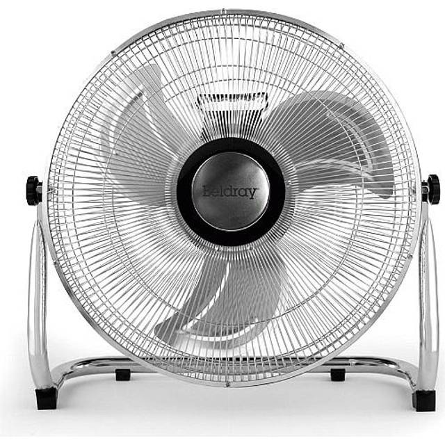 Beldray EH3582WK 16 Inch Pedestal Fan - Cooling Fan with 3 Speed Settings, Freestanding Floor Fan with Adjustable Tilting Head, Portable Air Cooler,