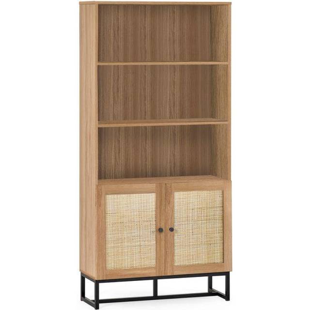 Julian Bowen Padstow Tall Storage Bookcase - Black