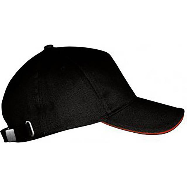 (One Size, Black/Red) SOLS Unisex Long Beach Cap