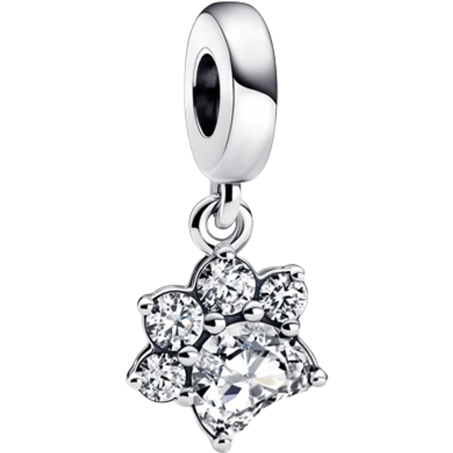 Pandora Sparkling Pet Paw Print Dangle Charms