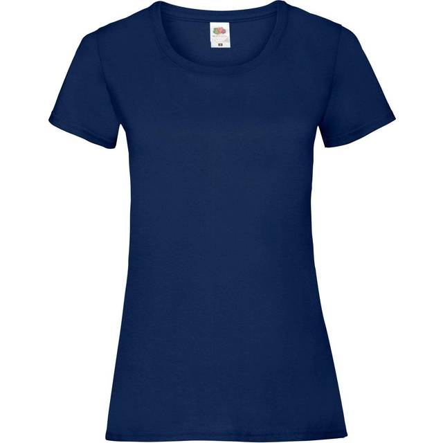 (M, Navy) Fruit Of The Loom Ladies/Womens Lady-Fit Valueweight Short Sleeve T-Shirt (Pack Of 5)