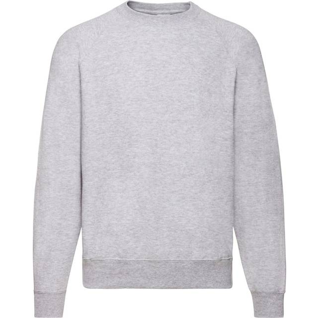 (XL, Heather Grey) Fruit Of The Loom Mens Raglan Sleeve BelcoroÂ® Sweatshirt