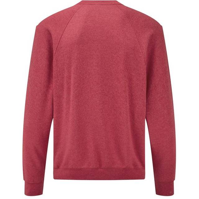 (L, Heather Red) Fruit Of The Loom Mens Raglan Sleeve BelcoroÂ® Sweatshirt