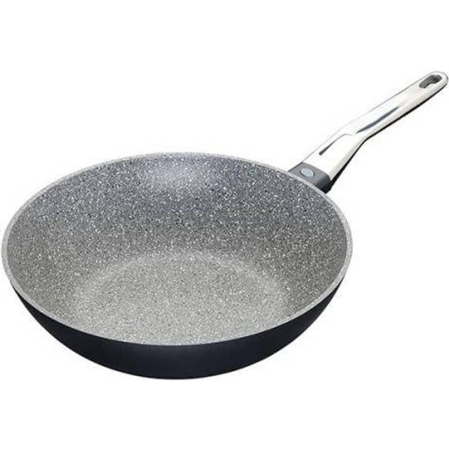 MasterClass Stir Fry Pan Wok For Induction Hob - Grey