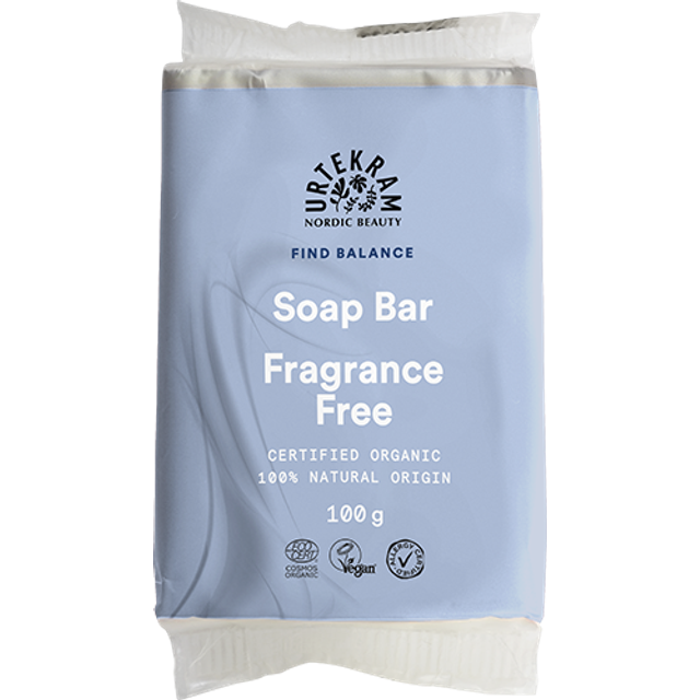 Urtekram Fragrance Free Sensitive Soap Bar 100g