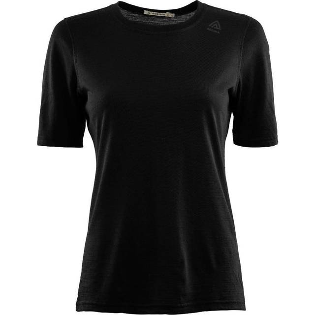 Aclima - Women's Lightwool Undershirt Tee - Merino base layer size S, black