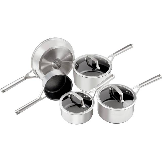 Ninja ZEROSTICK Stainless Steel 5-Piece Pan Set | C65000UK | Ex-Display