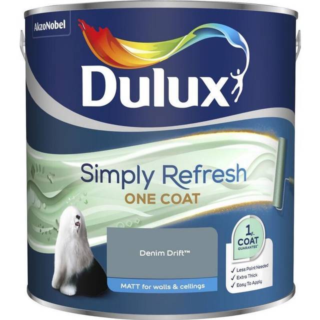 Dulux Simply Refresh One Coat Matt Denim Drift, 2.5L - Blue