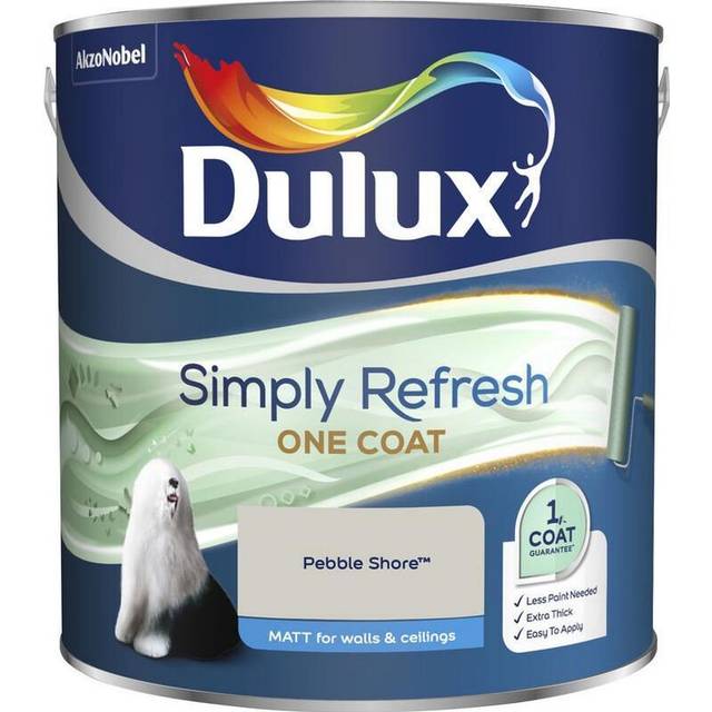 Dulux Simply Refresh One Coat Matt Pebble Shore, 2.5L - Cool Neutral