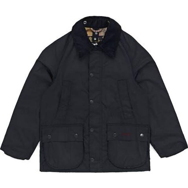 Barbour Kids Waxed Bedale Jacket - Navy - M