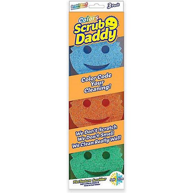 Scrub Daddy SDC3CTX12 Tvättsvamp, Paket Med 3, Flerfärgad