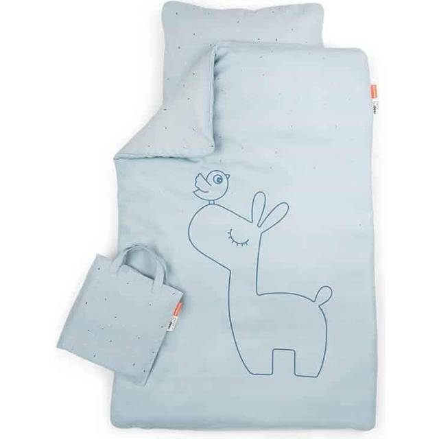 DONE BY DEER Bedlinen Baby Int/Dk Gots Lalee Powder |Rosa |70X100 cm;40X45 cm