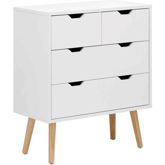 GFW Nyborg Two and Two Chest of Drawers Dark Grey, Grey