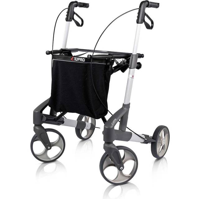 TOPRO Troja Classic Rollator with Back Support - Silver - M