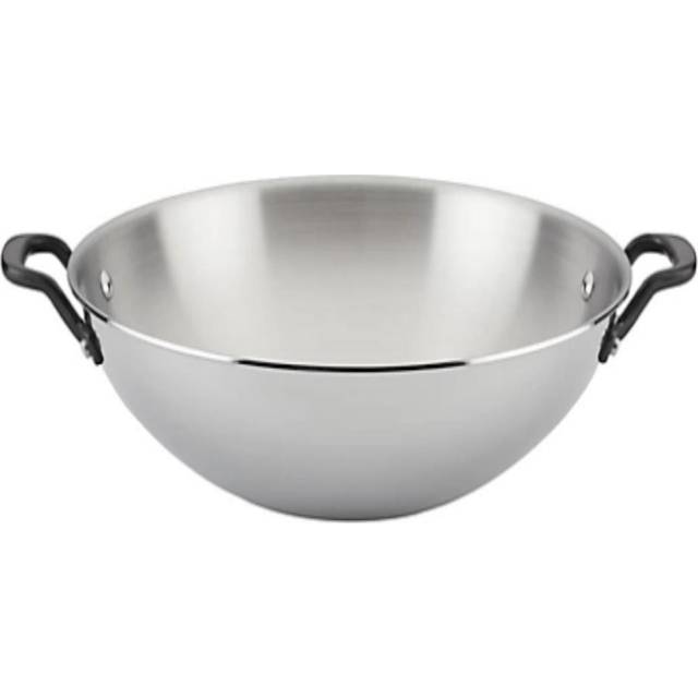 Stainless Steel 5-Ply Clad 15-Inch Wok