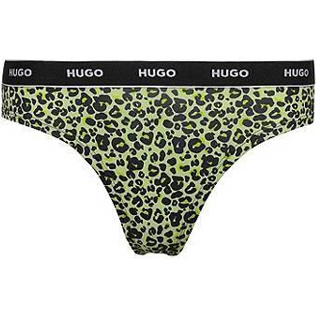 Hugo Boss Women's Leo Thong, Animal Print - Size: 16/None