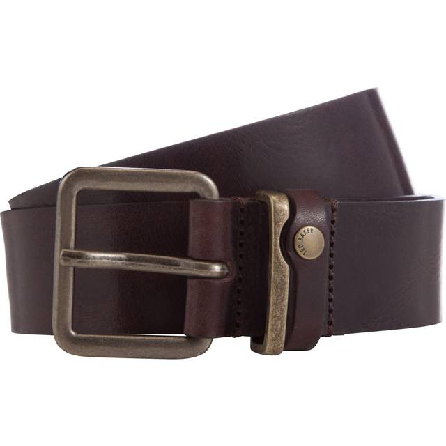 Men's Ted Baker Mens Black Katchup Leather Belt - Size: 38