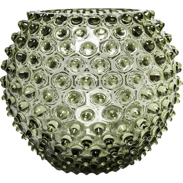 Anna Von Lipa Hobnail Globe vase 18 cm Olivegreen
