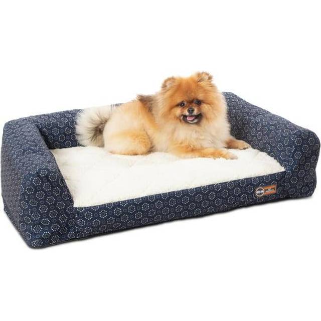 K&H Pet Products Air Sofa Bed Navy/Geo Flower Small 18 X 24 Inches