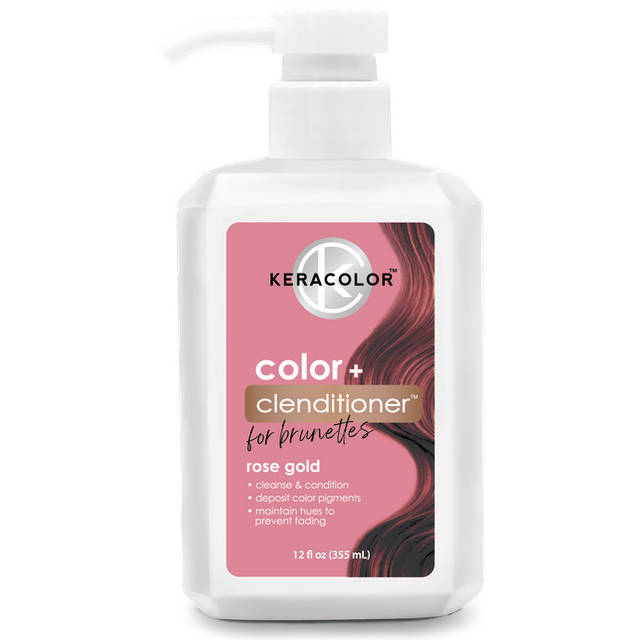 KERACOLOR Clenditioner for Brunettes PURPLE Dye  Semi Permanent Hair Color Depositing Conditioner  Cruelty-free  12 Fl Oz (Pack of 1)