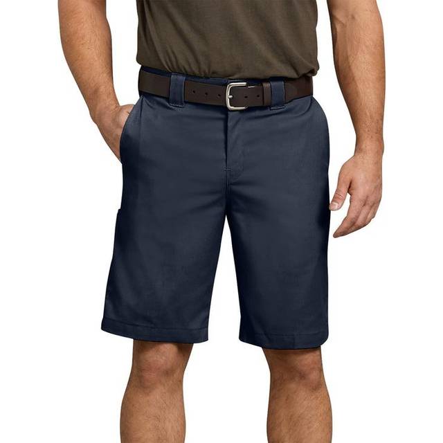 Dickies mens 11 Inch Relaxed-fit Stretch-twill Work flat front shorts