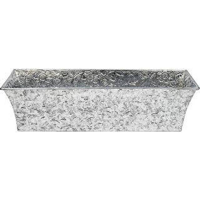Achla C-04 Designs C-04 Rectangular Galvanized Steel Flower Box Garden Planter