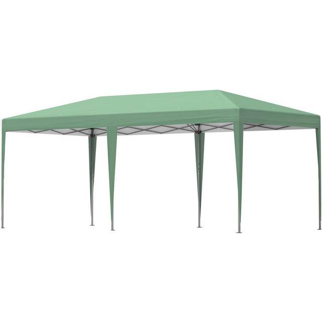 Outsunny 6 x 3M Pop Up Gazebo Patio Party Event Heavy Duty Canopy Green