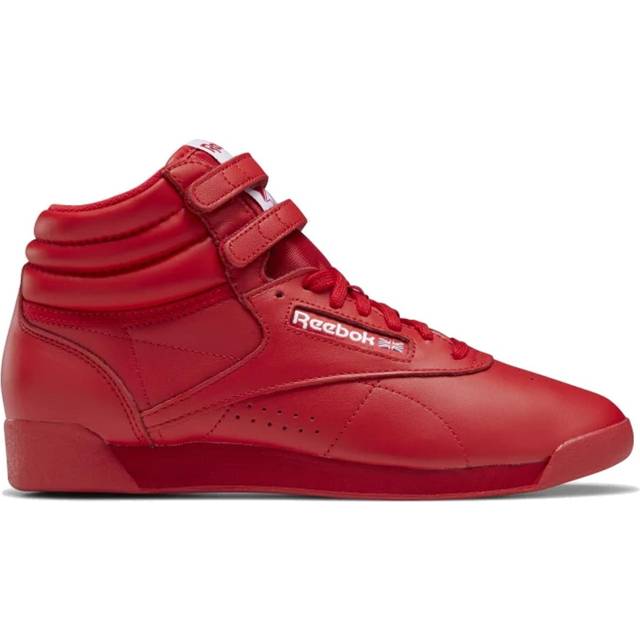 Reebok Women's Freestyle Hi High Top Sneaker  Vector Red/White  6