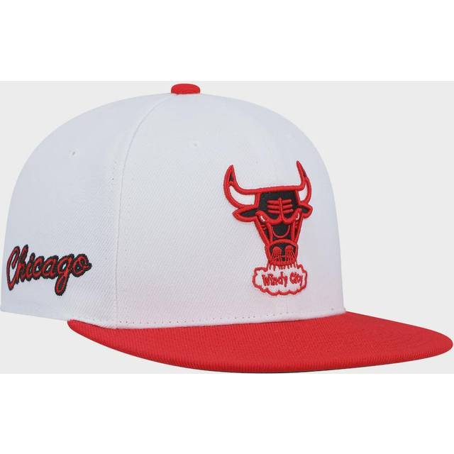 Mitchell & Ness - NBA Vit snapback Keps - Chicago Bulls Side Core 2.0 Hwc White/Red Snapback @ Hatstore