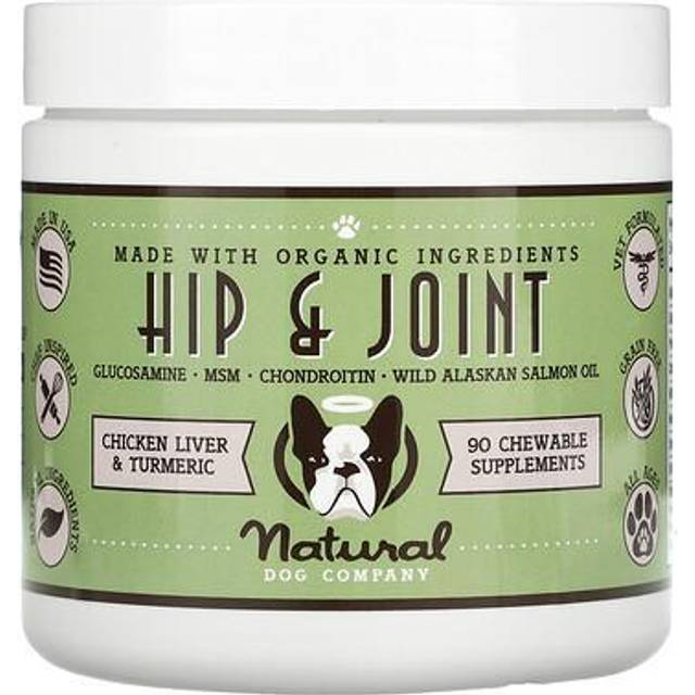 Natural Dog Company Hip and Joint Supplements For Dogs 90 Soft Chews