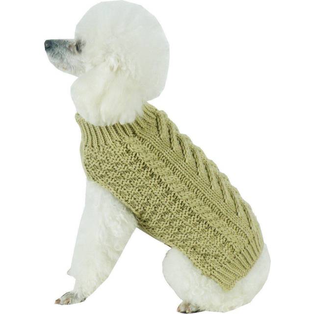 Pet Life SW11TNSM Swivel-Swirl Heavy Cable Knitted Fashion Designer Dog Sweater, Small