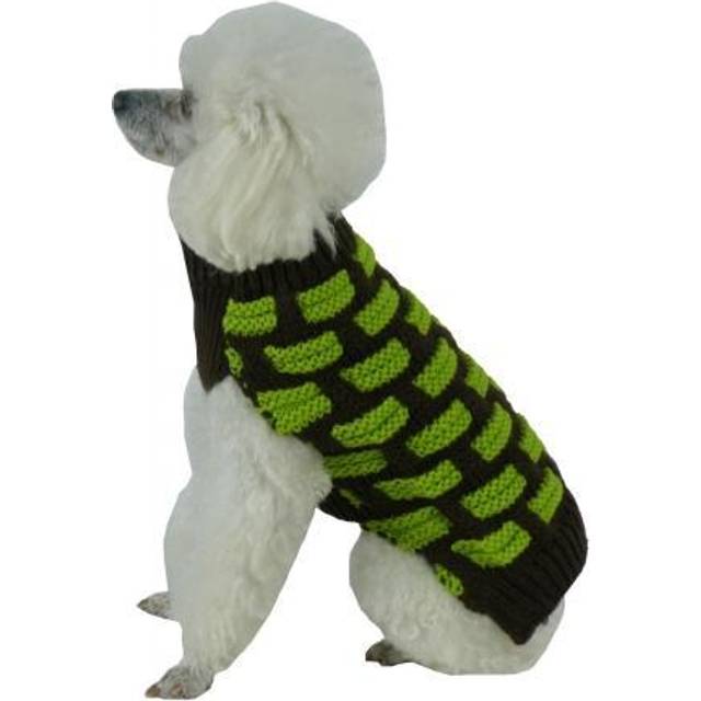 Pet Life SW10BRGXS Fashion Weaved Heavy Knit Turtle Neck Dog Sweater, Extra Small