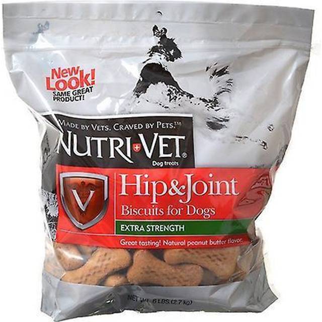 Nutri-Vet Hip and Joint Biscuits for Dogs Peanut Butter 6 lbs