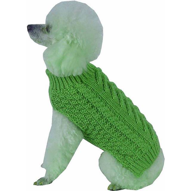 Pet Life Swivel Swirl Heavy Cable Knit Fashion Dog Sweater