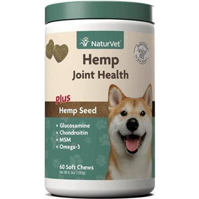 NaturVet Hemp Joint Health Plus Hemp Seed for Dogs 120 Soft Chews