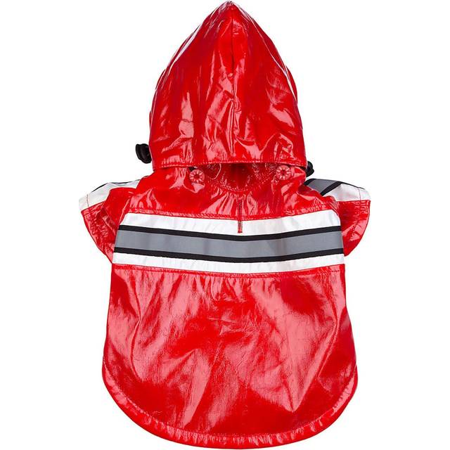 Pet Life Reflecta Glow Reflective Waterproof Adjustable Raincoat
