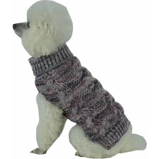 Pet Life Royal Bark Heavy Cable Knitted Designer F