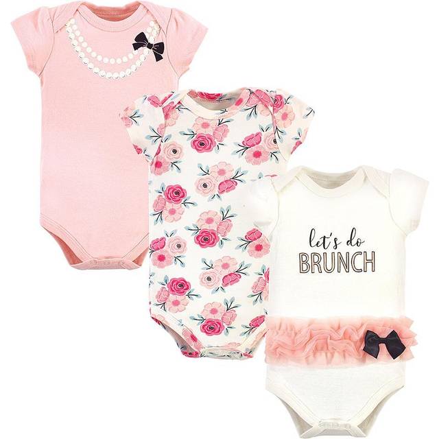 Little Treasure Unisex Baby Cotton Bodysuits, Lets Do Brunch, 6-9 Months