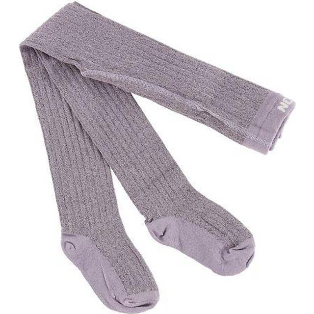 Melton Strumpbyxor - Lavendel Glitter - Melton - 56/62 - Strumpbyxor