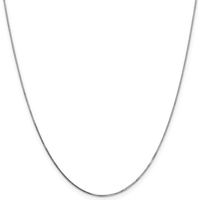 Quality Gold WLB050-18 0.70 mm x 18 in. 14K White Gold Box Chain