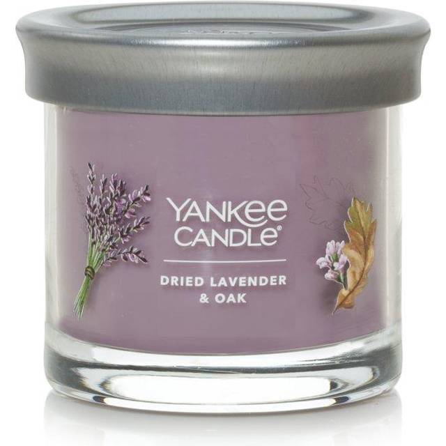 Yankee Candle Dried Lavender & Oak Scented  Signature 4.3oz Small Tumbler Single Wick Candle  Over 20 Hours of Burn Time