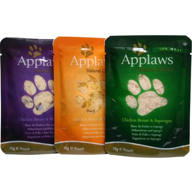 Applaws Pouch i buljong mixpack 12 x 70 g - 12 x 70 g Kycklingvarianter